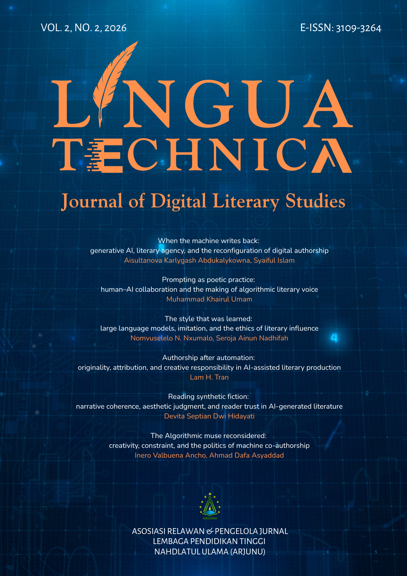					View Vol. 2 No. 2 (2026): Meta-literature: between authorship and machine-mediated literary creativity
				
